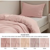 Bedsure Duvet Cover Twin/Twin XL Size – Soft Double Brushed Bedding Set for Kids & Adults, Zipper Closure, 2 Pieces, Includes 1 Duvet Cover (68″x90″) & 1 Pillow Sham, NO Comforter, White(08 – Blush Pink)