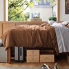 Bedsure Duvet Cover Twin/Twin XL Size – Soft Double Brushed Bedding Set for Kids & Adults, Zipper Closure, 2 Pieces, Includes 1 Duvet Cover (68″x90″) & 1 Pillow Sham, NO Comforter, White(07 – Brown)