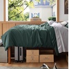Bedsure Duvet Cover Twin/Twin XL Size – Soft Double Brushed Bedding Set for Kids & Adults, Zipper Closure, 2 Pieces, Includes 1 Duvet Cover (68″x90″) & 1 Pillow Sham, NO Comforter, White(04 – Forest Green)