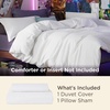 Bedsure Duvet Cover Twin/Twin XL Size – Soft Double Brushed Bedding Set for Kids & Adults, Zipper Closure, 2 Pieces, Includes 1 Duvet Cover (68″x90″) & 1 Pillow Sham, NO Comforter, White(01 – White)