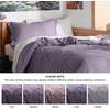 Bedsure Duvet Cover Twin/Twin XL Size – Soft Double Brushed Bedding Set for Kids & Adults, Zipper Closure, 2 Pieces, Includes 1 Duvet Cover (68″x90″) & 1 Pillow Sham, NO Comforter, White(05 – Dusty Purple)