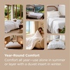 Bedsure Duvet Cover Twin/Twin XL Size – Soft Double Brushed Bedding Set for Kids & Adults, Zipper Closure, 2 Pieces, Includes 1 Duvet Cover (68″x90″) & 1 Pillow Sham, NO Comforter, White(Grey)