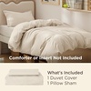 Bedsure Duvet Cover Twin/Twin XL Size – Soft Double Brushed Bedding Set for Kids & Adults, Zipper Closure, 2 Pieces, Includes 1 Duvet Cover (68″x90″) & 1 Pillow Sham, NO Comforter, White(03 – Light Beige)