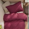 Bedsure Duvet Cover Twin/Twin XL Size – Soft Double Brushed Bedding Set for Kids & Adults, Zipper Closure, 2 Pieces, Includes 1 Duvet Cover (68″x90″) & 1 Pillow Sham, NO Comforter, White(08 – Dark Red)