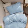 Bedsure Duvet Cover Twin/Twin XL Size – Soft Double Brushed Bedding Set for Kids & Adults, Zipper Closure, 2 Pieces, Includes 1 Duvet Cover (68″x90″) & 1 Pillow Sham, NO Comforter, White(06 – Baby Blue)
