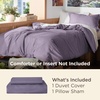 Bedsure Duvet Cover Twin/Twin XL Size – Soft Double Brushed Bedding Set for Kids & Adults, Zipper Closure, 2 Pieces, Includes 1 Duvet Cover (68″x90″) & 1 Pillow Sham, NO Comforter, White(05 – Dusty Purple)