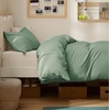 Bedsure Duvet Cover Twin/Twin XL Size – Soft Double Brushed Bedding Set for Kids & Adults, Zipper Closure, 2 Pieces, Includes 1 Duvet Cover (68″x90″) & 1 Pillow Sham, NO Comforter, White(04 – Sage Green)