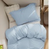 Bedsure Duvet Cover Twin/Twin XL Size – Soft Double Brushed Bedding Set for Kids & Adults, Zipper Closure, 2 Pieces, Includes 1 Duvet Cover (68″x90″) & 1 Pillow Sham, NO Comforter, White(06 – Light Blue)