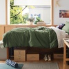 Bedsure Duvet Cover Twin/Twin XL Size – Soft Double Brushed Bedding Set for Kids & Adults, Zipper Closure, 2 Pieces, Includes 1 Duvet Cover (68″x90″) & 1 Pillow Sham, NO Comforter, White(02 – Olive Green)
