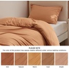 Bedsure Duvet Cover Twin/Twin XL Size – Soft Double Brushed Bedding Set for Kids & Adults, Zipper Closure, 2 Pieces, Includes 1 Duvet Cover (68″x90″) & 1 Pillow Sham, NO Comforter, White(09 – Orange)