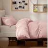 Bedsure Duvet Cover Twin/Twin XL Size – Soft Double Brushed Bedding Set for Kids & Adults, Zipper Closure, 2 Pieces, Includes 1 Duvet Cover (68″x90″) & 1 Pillow Sham, NO Comforter, White(08 – Pink)