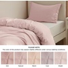 Bedsure Duvet Cover Twin/Twin XL Size – Soft Double Brushed Bedding Set for Kids & Adults, Zipper Closure, 2 Pieces, Includes 1 Duvet Cover (68″x90″) & 1 Pillow Sham, NO Comforter, White(08 – Rose Pink)