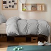 Bedsure Duvet Cover Twin/Twin XL Size – Soft Double Brushed Bedding Set for Kids & Adults, Zipper Closure, 2 Pieces, Includes 1 Duvet Cover (68″x90″) & 1 Pillow Sham, NO Comforter, White(05 – Silver Grey)