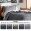 Bedsure Duvet Cover Twin/Twin XL Size – Soft Double Brushed Bedding Set for Kids & Adults, Zipper Closure, 2 Pieces, Includes 1 Duvet Cover (68″x90″) & 1 Pillow Sham, NO Comforter, White(02 – Dark Grey)