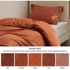 Bedsure Duvet Cover Twin/Twin XL Size – Soft Double Brushed Bedding Set for Kids & Adults, Zipper Closure, 2 Pieces, Includes 1 Duvet Cover (68″x90″) & 1 Pillow Sham, NO Comforter, White(09 – Terracotta)