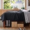 Bedsure Duvet Cover Twin/Twin XL Size – Soft Double Brushed Bedding Set for Kids & Adults, Zipper Closure, 2 Pieces, Includes 1 Duvet Cover (68″x90″) & 1 Pillow Sham, NO Comforter, White(02 – Black)