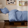 Bedsure Duvet Cover Twin/Twin XL Size – Soft Double Brushed Bedding Set for Kids & Adults, Zipper Closure, 2 Pieces, Includes 1 Duvet Cover (68″x90″) & 1 Pillow Sham, NO Comforter, White(06 – Slate Blue)