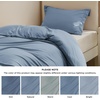 Bedsure Duvet Cover Twin/Twin XL Size – Soft Double Brushed Bedding Set for Kids & Adults, Zipper Closure, 2 Pieces, Includes 1 Duvet Cover (68″x90″) & 1 Pillow Sham, NO Comforter, White(06 – Dusty Blue)