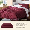 Bedsure Duvet Cover Twin/Twin XL Size – Soft Double Brushed Bedding Set for Kids & Adults, Zipper Closure, 2 Pieces, Includes 1 Duvet Cover (68″x90″) & 1 Pillow Sham, NO Comforter, White(08 – Red)