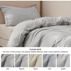 Bedsure Duvet Cover Twin/Twin XL Size – Soft Double Brushed Bedding Set for Kids & Adults, Zipper Closure, 2 Pieces, Includes 1 Duvet Cover (68″x90″) & 1 Pillow Sham, NO Comforter, White(05 – Silver Grey)