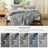 Bedsure Duvet Cover Twin/Twin XL Size – Soft Double Brushed Bedding Set for Kids & Adults, Zipper Closure, 2 Pieces, Includes 1 Duvet Cover (68″x90″) & 1 Pillow Sham, NO Comforter, White(Grey)