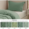 Bedsure Duvet Cover Twin/Twin XL Size – Soft Double Brushed Bedding Set for Kids & Adults, Zipper Closure, 2 Pieces, Includes 1 Duvet Cover (68″x90″) & 1 Pillow Sham, NO Comforter, White(04 – Sage Green)