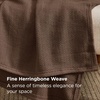 Bedsure GentleSoft 100% Cotton Blanket Twin XL Size for Bed – Cooling Breathable and Lightweight, Soft Cozy Textured Herringbone Woven Summer Blanket for College Dorm, Linen Beige, 66×90 inches(10 – Brown)