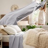 Bedsure GentleSoft 100% Cotton Blanket Twin XL Size for Bed – Cooling Breathable and Lightweight, Soft Cozy Textured Herringbone Woven Summer Blanket for College Dorm, Linen Beige, 66×90 inches(04 – Cool Grey)