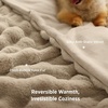 Bedsure GentleSoft Fluffy Fuzzy Tie-dye Dark Grey Throw Blanket for Men, Soft Cozy Fleece Faux Fur Blanket for Couch, Mens Room Decor Charcoal Gray Bed Cover, Thick Warm Plush Gifts(Beige)