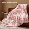 Bedsure GentleSoft Fluffy Fuzzy Tie-dye Dark Grey Throw Blanket for Men, Soft Cozy Fleece Faux Fur Blanket for Couch, Mens Room Decor Charcoal Gray Bed Cover, Thick Warm Plush Gifts(Tie-dye Pink)