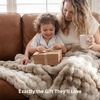 Bedsure GentleSoft Fluffy Fuzzy Tie-dye Dark Grey Throw Blanket for Men, Soft Cozy Fleece Faux Fur Blanket for Couch, Mens Room Decor Charcoal Gray Bed Cover, Thick Warm Plush Gifts(Tie-dye Taupe)