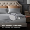 Bedsure Grey Satin Sheets Queen Size, Soft Silky Bedsheets for Hair & Skin | Similar to Silk Bed Sheets Set 4 Piece 360°Stronger 15 Inches Deep Pocket Fitted Sheet,1 Flat Sheet, 2 Satin Pillowcases(01 – Silver Grey)