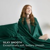 Bedsure Grey Satin Sheets Queen Size, Soft Silky Bedsheets for Hair & Skin | Similar to Silk Bed Sheets Set 4 Piece 360°Stronger 15 Inches Deep Pocket Fitted Sheet,1 Flat Sheet, 2 Satin Pillowcases(21 – Dark Green)