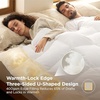 Bedsure King Feather Down Comforter & Cotton Hotel Pillows Set