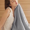 Bedsure Lightweight 100% Cotton Waffle Blanket, Twin XL, Linen | Summer, Breathable, Soft, Light, Thin, Bed, Couch, Sofa, Chair, 66″x90″, Sheet Blanket, Dorm Room Essentials, Guys, Girls(Grey)