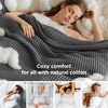 Bedsure Lightweight 100% Cotton Waffle Blanket, Twin XL, Linen | Summer, Breathable, Soft, Light, Thin, Bed, Couch, Sofa, Chair, 66″x90″, Sheet Blanket, Dorm Room Essentials, Guys, Girls(Dark Grey)