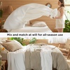 Bedsure Lightweight 100% Cotton Waffle Blanket, Twin XL, Linen | Summer, Breathable, Soft, Light, Thin, Bed, Couch, Sofa, Chair, 66″x90″, Sheet Blanket, Dorm Room Essentials, Guys, Girls(White)