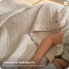 Bedsure PureWoven 100% Cotton Muslin Blanket 8-Layer, Queen, Sage Green | Breathable, Moisture-Wicking, All-Season, Softens After Wash, 460 GSM, Gauze Bedding, Low Shedding, for Adults, 90″ X 90″(Linen Beige)