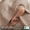 Bedsure PureWoven 100% Cotton Muslin Blanket 8-Layer, Queen, Sage Green | Breathable, Moisture-Wicking, All-Season, Softens After Wash, 460 GSM, Gauze Bedding, Low Shedding, for Adults, 90″ X 90″(Taupe)