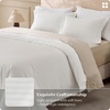 Bedsure PureWoven 100% Cotton Percale Duvet Cover Queen, Rope Weave, White | Hotel-Style Breathable Comforter Cover, Crisp & Lightweight Feel, Zipper & 8 Ties, Easy Machine Care, 3-Piece, 90″x90″, White(06 – Hotel Striped Jacquard)