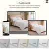 Bedsure PureWoven 100% Cotton Percale Duvet Cover Queen, Rope Weave, White | Hotel-Style Breathable Comforter Cover, Crisp & Lightweight Feel, Zipper & 8 Ties, Easy Machine Care, 3-Piece, 90″x90″, White(03 – Hotel Leaf Edge)