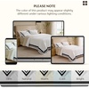 Bedsure PureWoven 100% Cotton Percale Duvet Cover Queen, Rope Weave, White | Hotel-Style Breathable Comforter Cover, Crisp & Lightweight Feel, Zipper & 8 Ties, Easy Machine Care, 3-Piece, 90″x90″, White(04 – Hotel Black Frame)