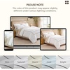 Bedsure PureWoven 100% Cotton Percale Duvet Cover Queen, Rope Weave, White | Hotel-Style Breathable Comforter Cover, Crisp & Lightweight Feel, Zipper & 8 Ties, Easy Machine Care, 3-Piece, 90″x90″, White(02 – Hotel Double Embroidery)