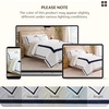 Bedsure PureWoven 100% Cotton Percale Duvet Cover Queen, Rope Weave, White | Hotel-Style Breathable Comforter Cover, Crisp & Lightweight Feel, Zipper & 8 Ties, Easy Machine Care, 3-Piece, 90″x90″, White(04 – Hotel Navy Frame)