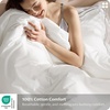 Bedsure PureWoven 100% Cotton Percale Duvet Cover Queen, Rope Weave, White | Hotel-Style Breathable Comforter Cover, Crisp & Lightweight Feel, Zipper & 8 Ties, Easy Machine Care, 3-Piece, 90″x90″, White(03 – Hotel Leaf Edge)