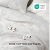 Bedsure PureWoven 100% Cotton Quilt Set, King Bedspread, Dusty Blue | Lightweight Breathable Coverlet & 2 Pillow Shams, 3-Piece Geometric Bedding Set, All-Season, Machine Washable, 106×96 in(09 – White Checker)