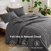Bedsure PureWoven 100% Cotton Quilt Set, King Bedspread, Dusty Blue | Lightweight Breathable Coverlet & 2 Pillow Shams, 3-Piece Geometric Bedding Set, All-Season, Machine Washable, 106×96 in(03 – Grey – Tribal Geometry)