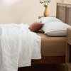 Bedsure PureWoven 100% Cotton Quilt Set, King Bedspread, Dusty Blue | Lightweight Breathable Coverlet & 2 Pillow Shams, 3-Piece Geometric Bedding Set, All-Season, Machine Washable, 106×96 in(06 – White – Four Leaf Clover)