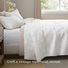 Bedsure PureWoven 100% Cotton Quilt Set, King Bedspread, Dusty Blue | Lightweight Breathable Coverlet & 2 Pillow Shams, 3-Piece Geometric Bedding Set, All-Season, Machine Washable, 106×96 in(09 – White Checker)
