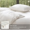 Bedsure PureWoven 100% Organic Bamboo Cooling Duvet Cover Set, King, Green | Silky, Soft, Luxury, for Hot Sleepers, 300TC, Button Closure, 3 Pieces with 2 Pillow Shams(No Insert), 104″ X 90″(Off White)